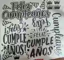 Vinilo Decorativo Feliz Cumpleaños