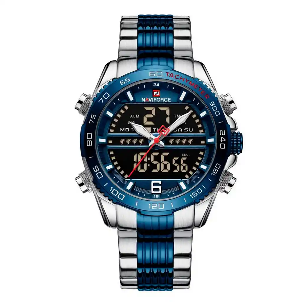 Reloj Naviforce Original Nf 9195 Acero Inoxidable + Estuche