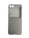 Estuche Para Samsung Galaxy Z Flip 6 Acrilico + Glass Plata