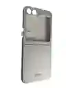 Estuche Para Samsung Galaxy Z Flip 6 Acrilico + Glass Plata