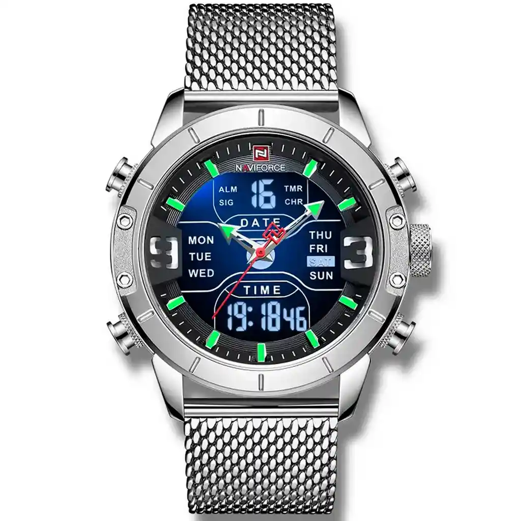 Reloj Naviforce Original Nf 9153 Acero Inoxidable + Estuche