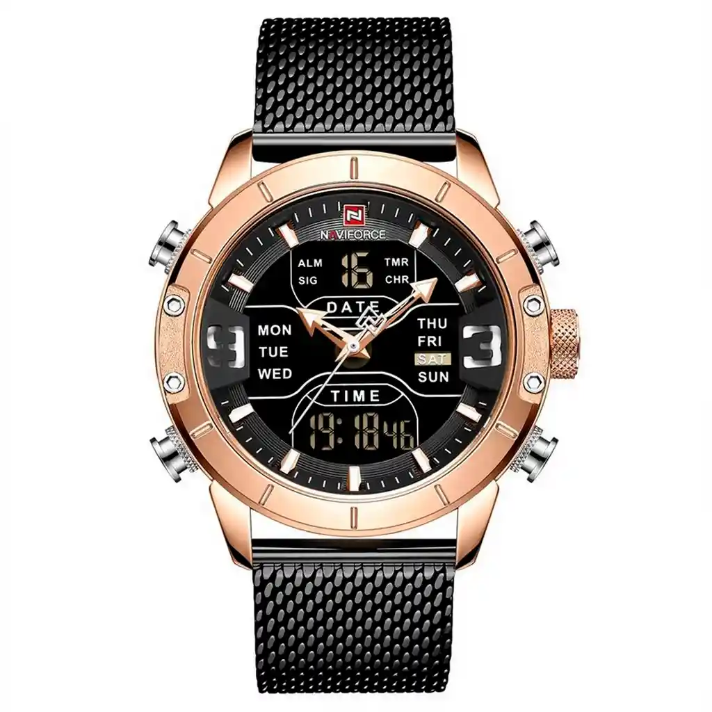 Reloj Naviforce Original Nf 9153 Acero Inoxidable + Estuche