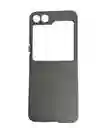 Estuche Para Samsung Galaxy Z Flip 6 Acrilico + Glass Gris