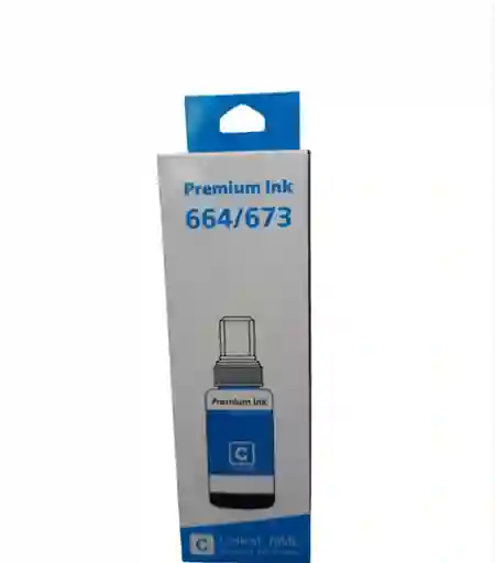 Tinta 664 Epson Cian Genérica Para Impresora L120, L200, L210, L355