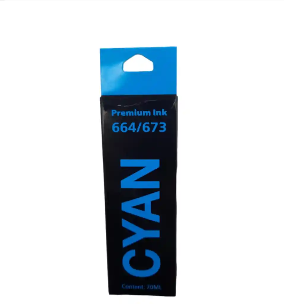 Tinta 664 Epson Cian Genérica Para Impresora L120, L200, L210, L355