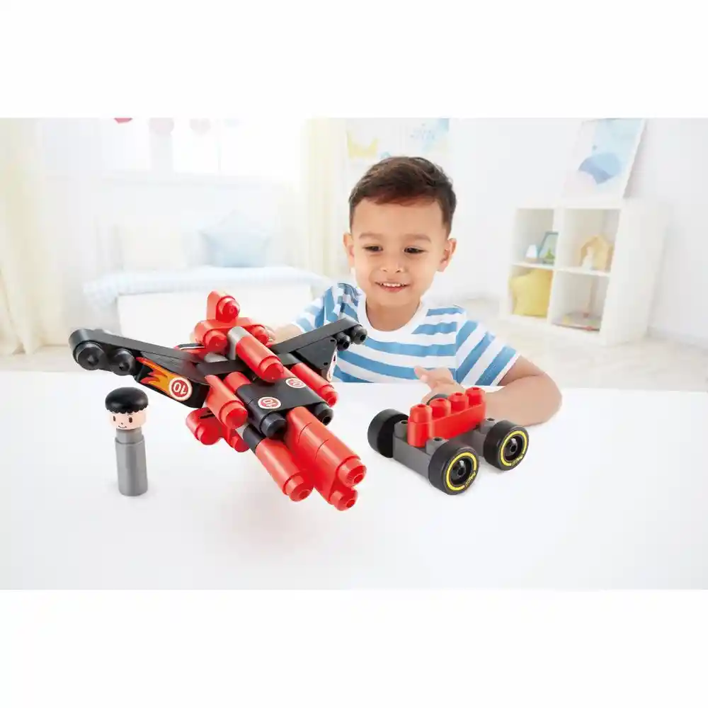 Juego De Construcción Coche De Carreras 31 Piezas Para Niños