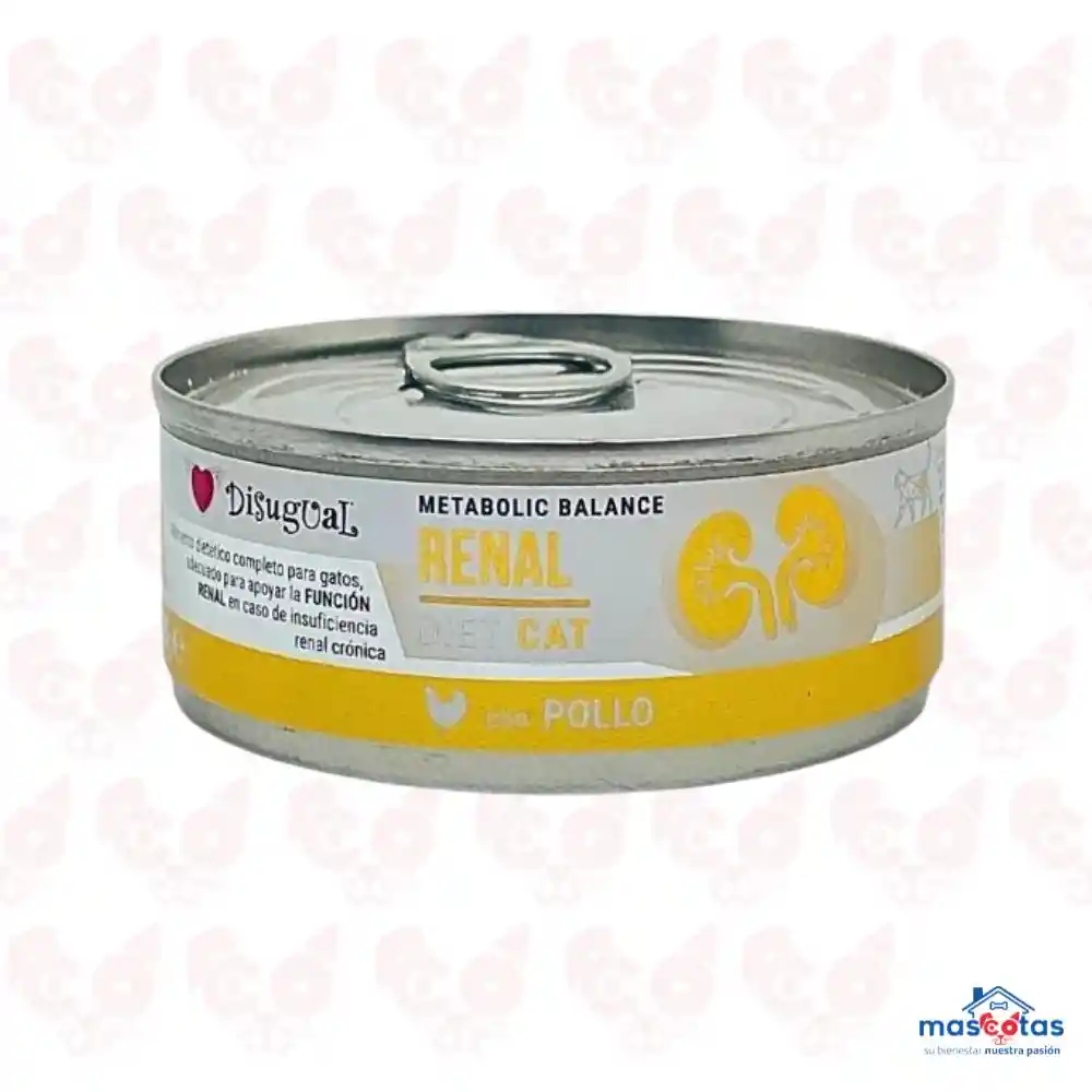 Lata Disugual Cat Renal Pollo 85g