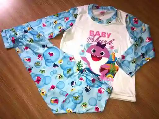 Pijama Niña Baby Shark Talla 6