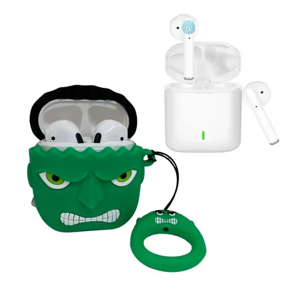 Audifonos Bluetooth Touch Lindo Diseño Animados Niños Kr8000 Hulk