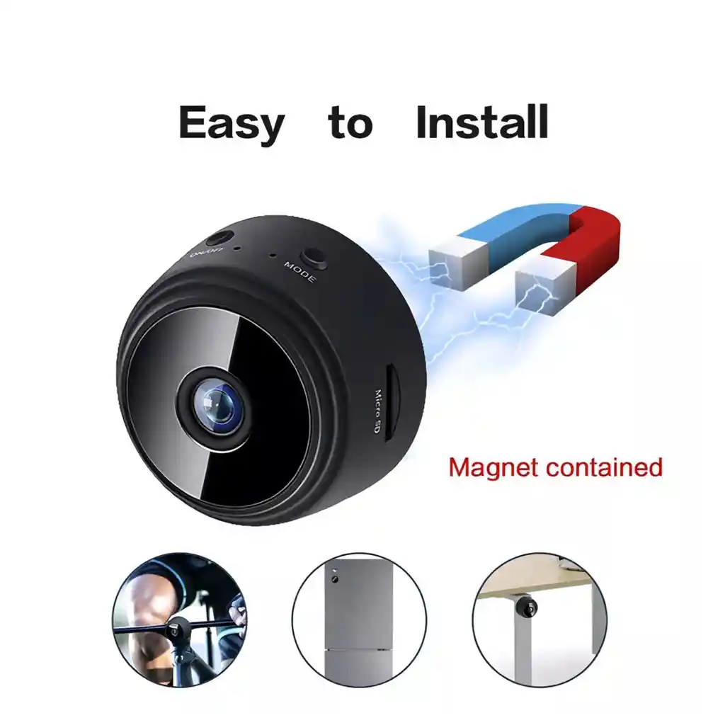Camara Seguridad Mini Wifi 1080p Vision Nocturna | Microfono