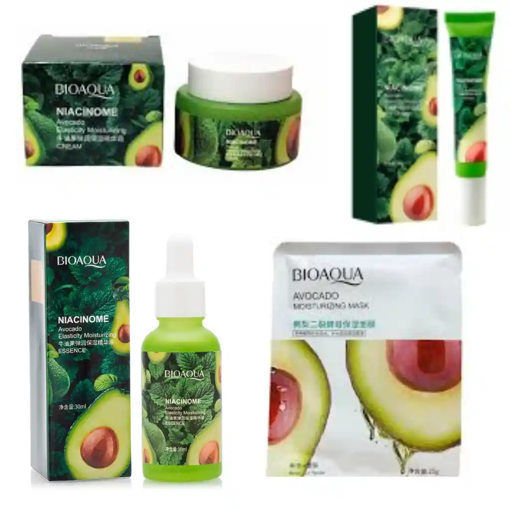 Kit Facial Aguacate Bioaqua X4 Productos