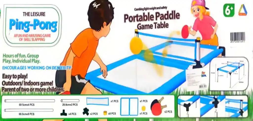 Juego Motricidad Mesa De Ping-pong Portátil Para Niños