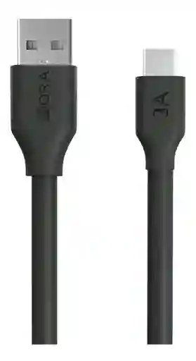 Cable Usb A Tipo C De Carga Rápida Y Transferencia De Datos 1hora Negro Cab251