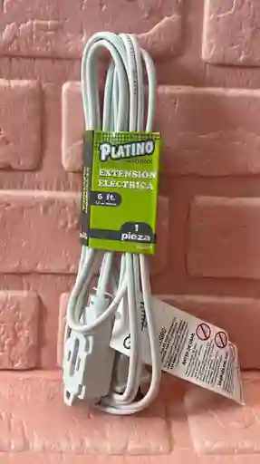 Extencion Electrica 6ft 1.8 Metros Cable Blanco