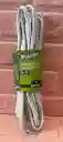 Extencion Electrica 15ft 4.5 Metros Cable Blanco