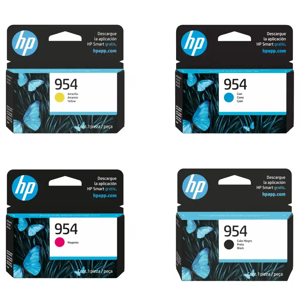 Impresora Multifuncional Hp 7740 (iniciada) + 4 Tintas 954