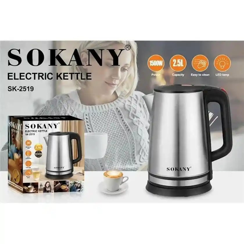 Jarra Hervidor Eléctrico 2.3 L Sokany