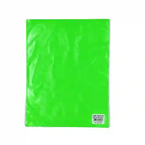 Papel Adhesivo Tamaño Carta X10 - Bond, Verde Neon