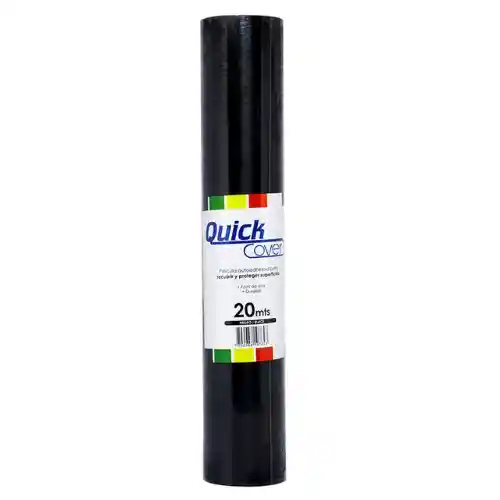 Quick Cover Papel Adhesivo - 20m, Negro