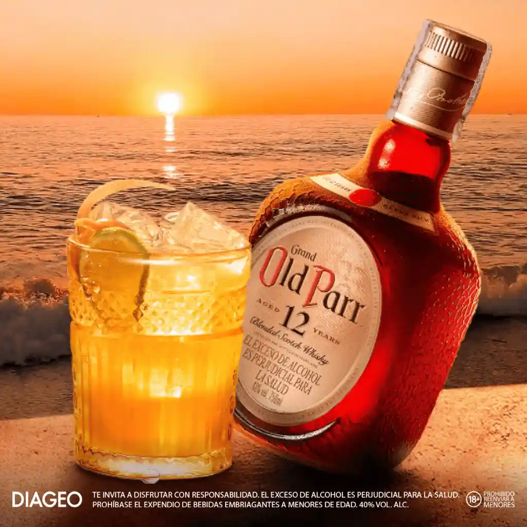 Old Parr Whisky Premium Escocés 12 Años 1000ml