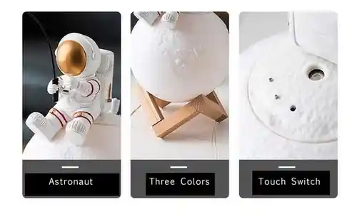 Humidificador Lampara Led Luna Astronauta