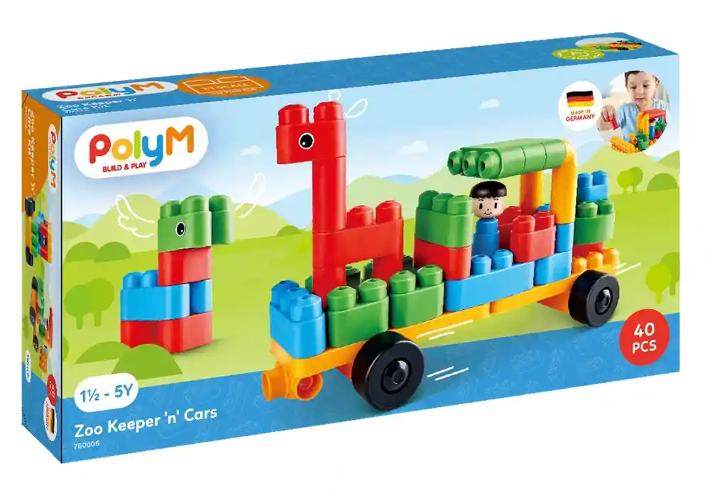 Set De Construcción Motricidad Guardia Del Zoológico Niños