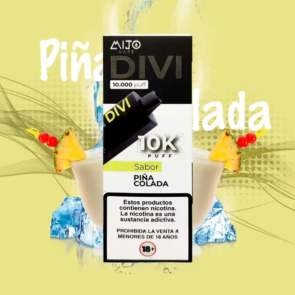 Piña Colada - Divi - 10000 Aspiraciones - 5%-50mg