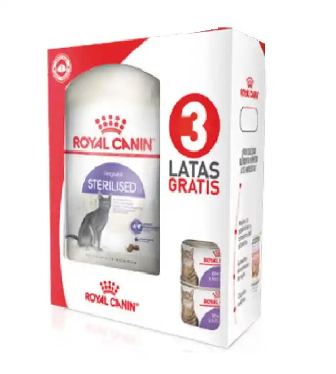 Royal C. Gato Sterilised X 2kg + Lata