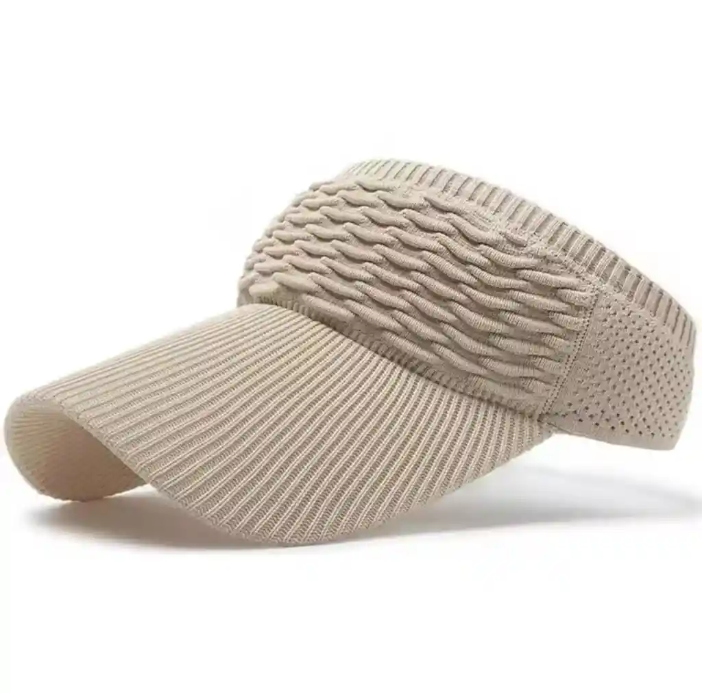 Visera Deportiva Gorra De Sol Running Gorro Unisex Beige