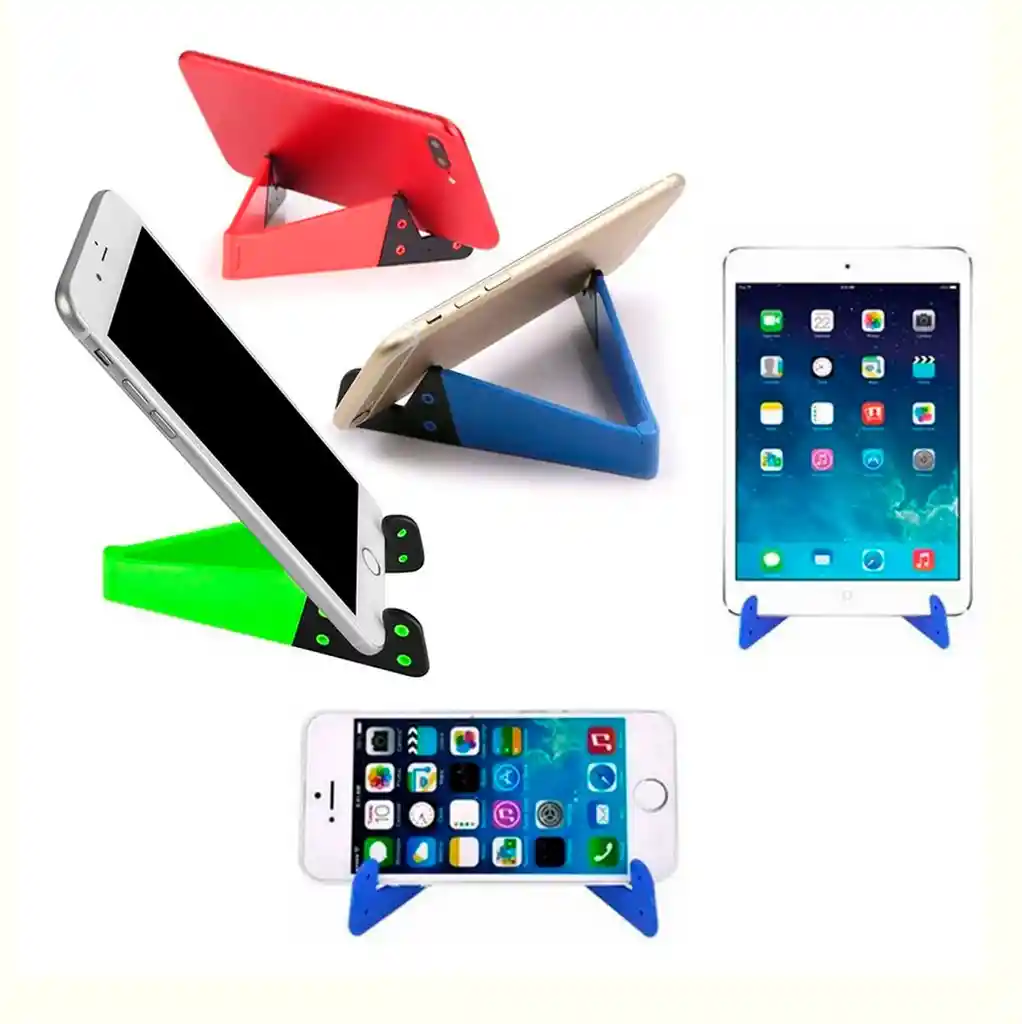 Soporte Celular Tablet Ipad Holder Escritorio En V X 2 Unidades