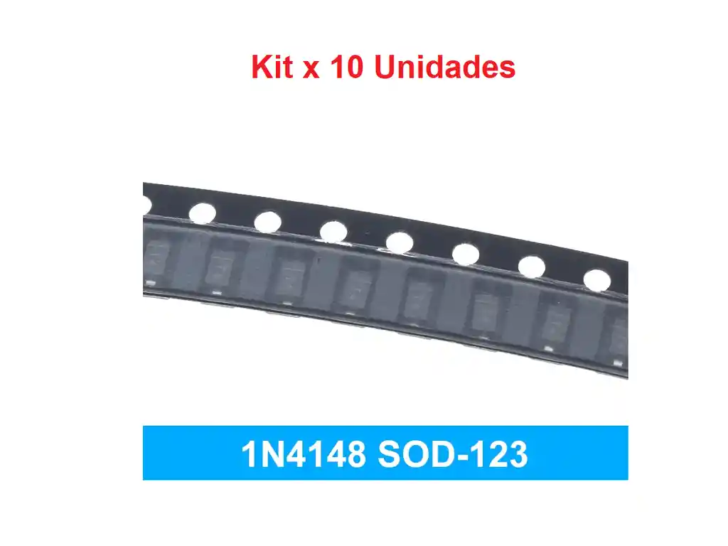 Diodo Rectificador 1n4148 Sod-123 100v 300ma X 10 Unidades