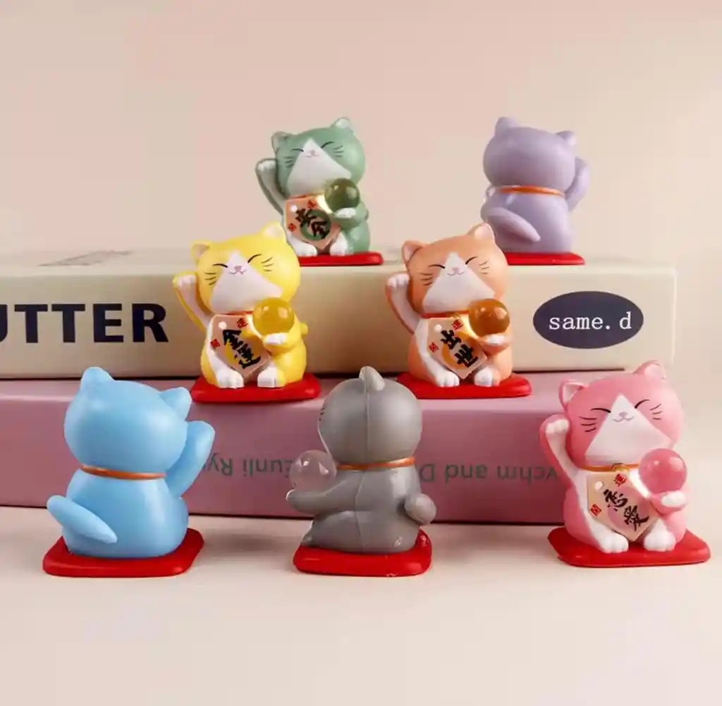 Colección Gato De La Suerte, Maneki-neko X7
