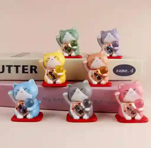 Colección Gato De La Suerte, Maneki-neko X7