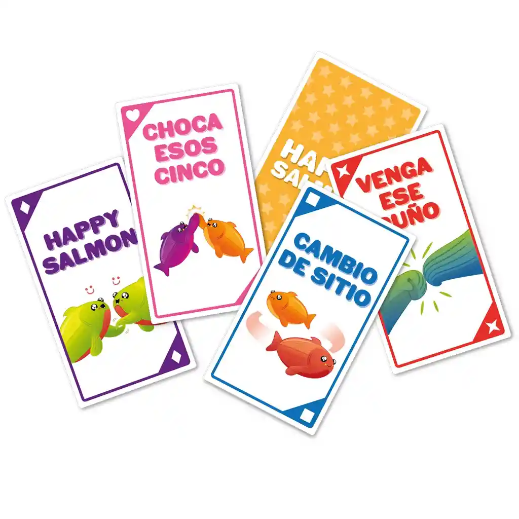 Juego De Mesa Divertido De Cartas Happy Salmon Para Familia