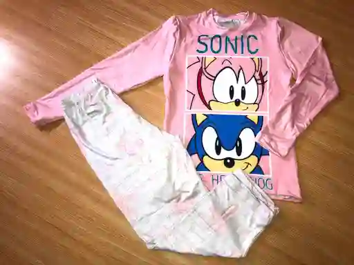 Pijama Niña Sonic Talla 6