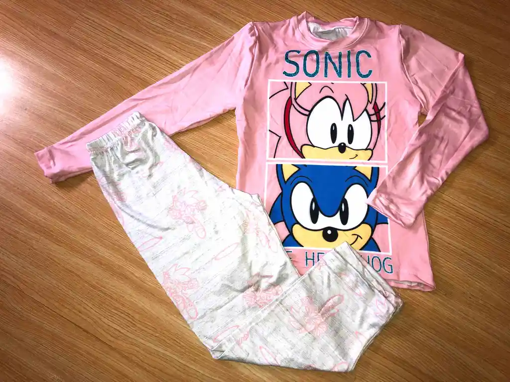 Pijama Niña Sonic Talla 6