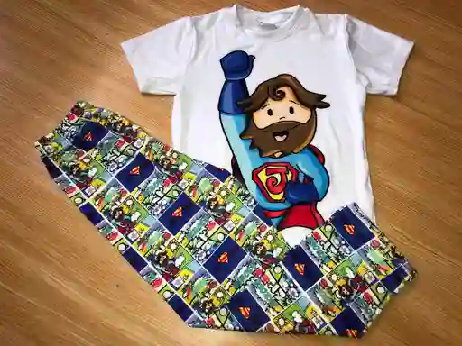 Pijama Niño Super Jesus Talla 66