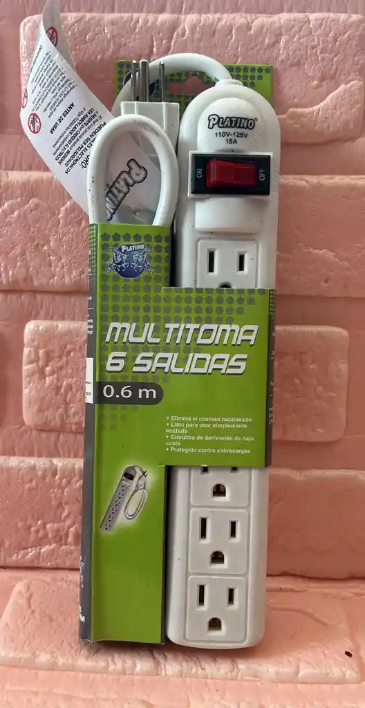 Regleta / Extencion Electrica 0.6 M Platino