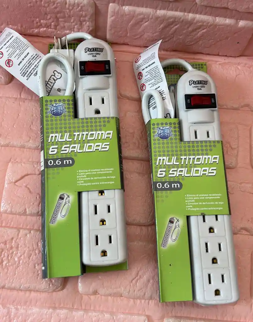 Regleta / Extencion Electrica 0.6 M Platino