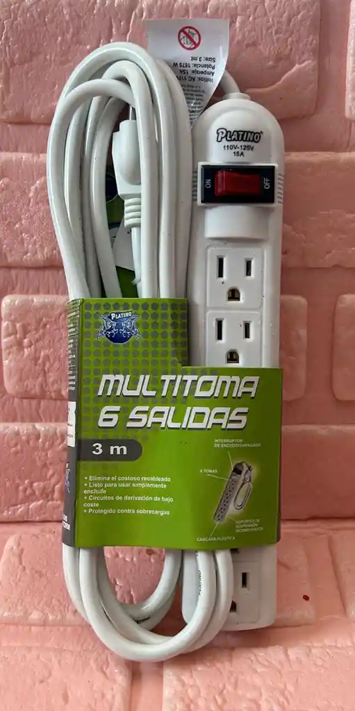 Regleta / Extencion Electrica 3 M Platino