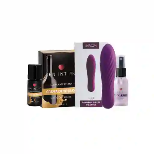 Set Discreto Tulip Con Lubricante Crema De Whisky