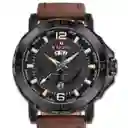 Reloj Naviforce Original Nf 9122 Cuero Ancla + Estuche