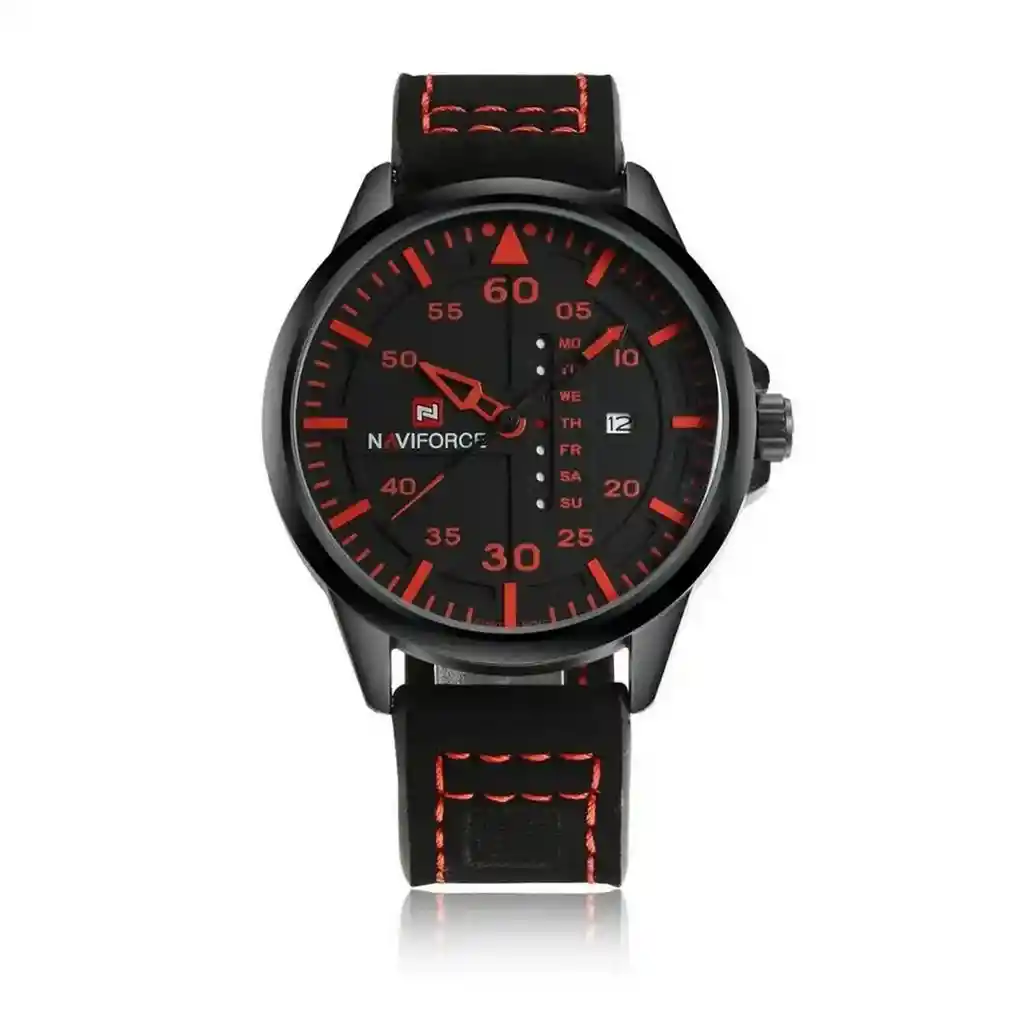 Reloj Naviforce Original Nf 9074 Cuero Hombre + Estuche