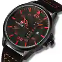 Reloj Naviforce Original Nf 9074 Cuero Hombre + Estuche