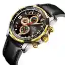 Reloj Naviforce Original Nf 8020 Cuero Marròn + Estuche