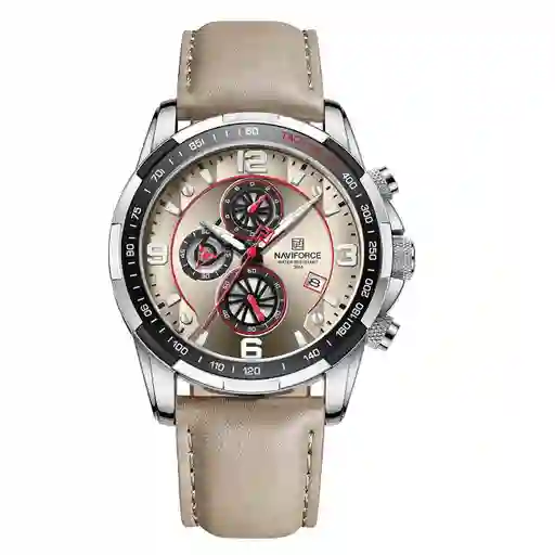 Reloj Naviforce Original Nf 8020 Cuero Marròn + Estuche