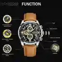 Reloj Naviforce Original Nf 8020 Cuero Marròn + Estuche