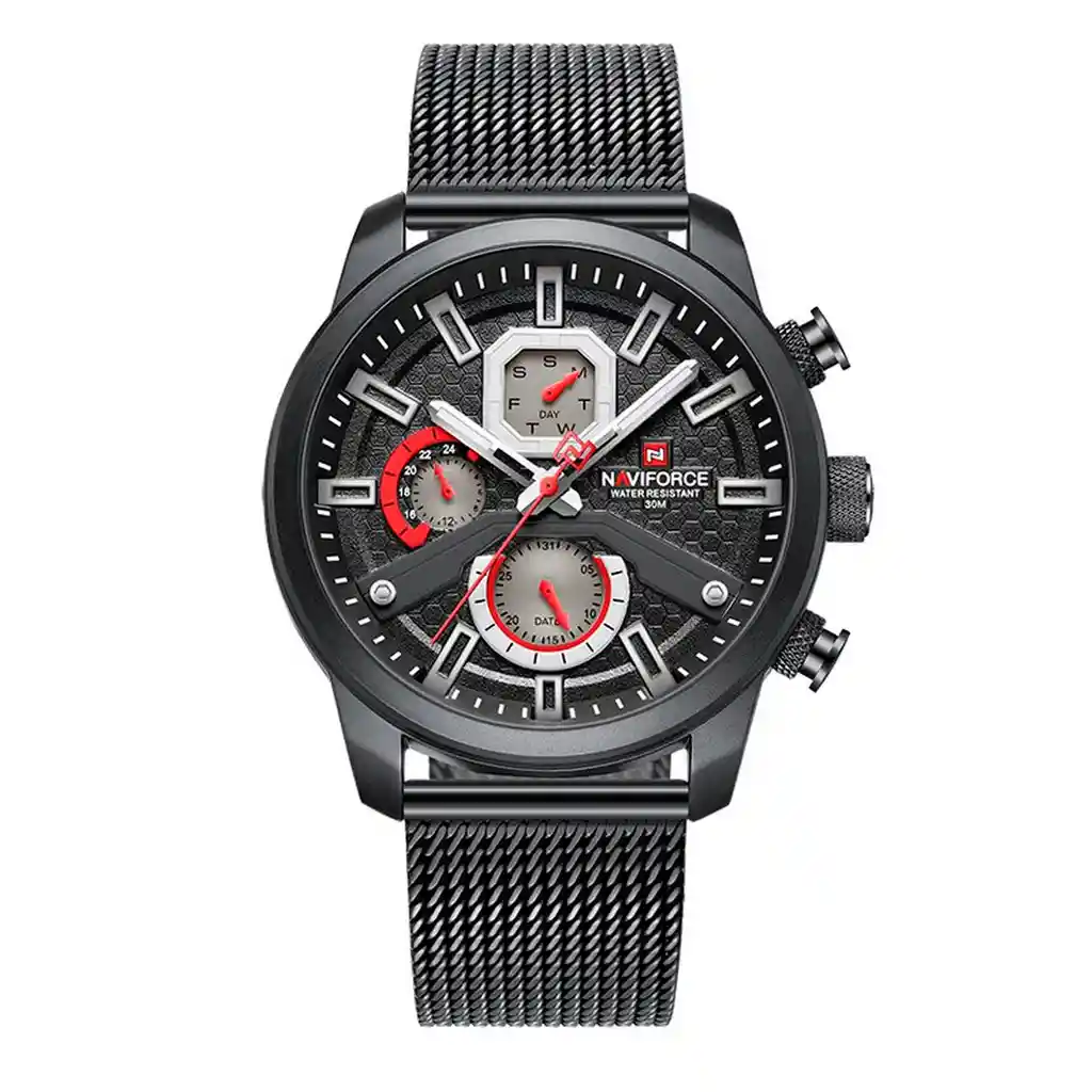 Reloj Naviforce Original Nf 9211 Acero Inoxidable + Estuche