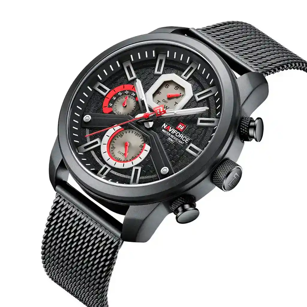 Reloj Naviforce Original Nf 9211 Acero Inoxidable + Estuche