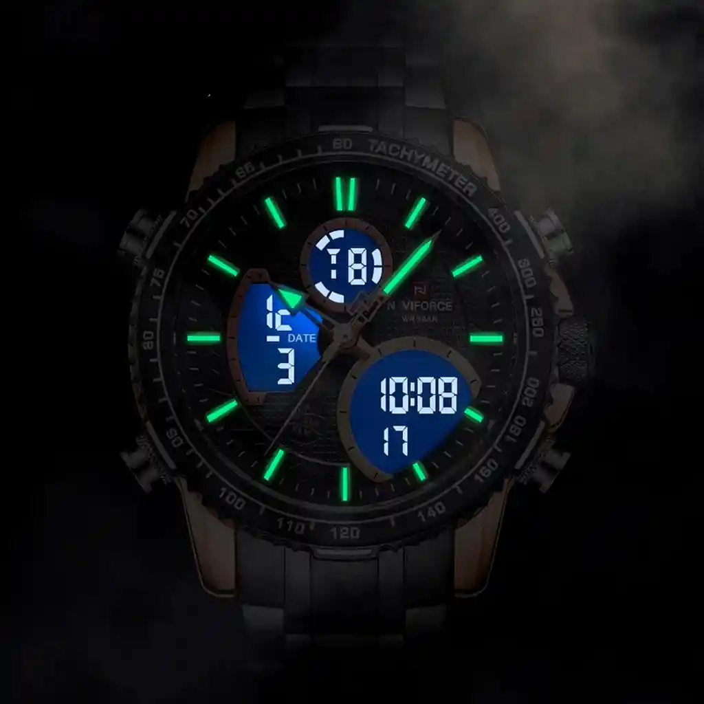 Reloj Naviforce 9182 Acero Hombre Acero Casual + Estuche